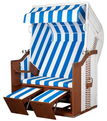 Produktbild von Strandkorb deVries Profi Ostsee Poel - PE weiß - Modell 991
