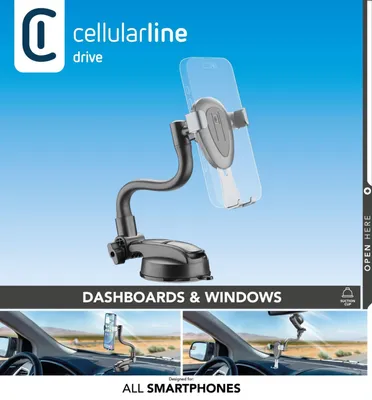 Zdjęcie produktu dla Cellularline 8018080456275, Telefon komórkowy/Smartfon, Uchwyt pasywny, Rower/samochód, Czarny