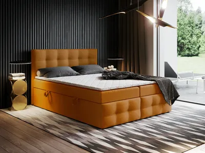 Produktbild von Boxspringbett mit Bettkasten Ewora 3 170x180 cm Topper T25 + Visco, Polsterbett, Bettgestell, Doppelbett, Stauraum, Schlafzimmer