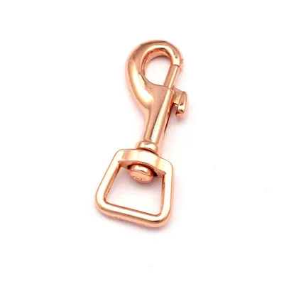 Produktbild von 10 Karabinerhaken Rose 62 x 24mm mit Wirbel Gurt B 15mm Karabiner