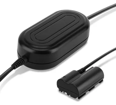 Image de subtel Alimentation + Coupleur DC accumulateur factice appareil photo ACK-E2 compatible avec Compatible avec Canon EOS 40D, EOS 30D, ACK-E2 DC Coupler, Accu Dummy ca. 3m charge timelapse