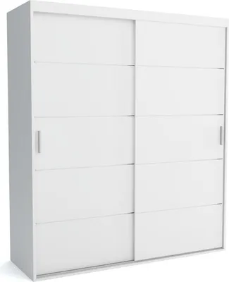 Productafbeelding van FURNLUX Garderobemat C, wit, 170 cm / Hoofdkleur: wit / Afmetingen: 170 x 60 x 205 cm