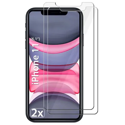 Produktbild von 2x iPhone 11 Panzerglas Panzerfolie Schutzglasfolie Displayschutzglas Echt Glas Schutz Folie Display Glasfolie 9H