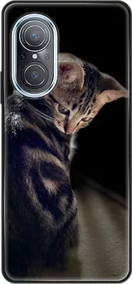 Produktbild von König Design Hülle kompatibel mit Huawei nova 9 SE Kunststoff Soft Handyhülle - Handy Case Junge Katze