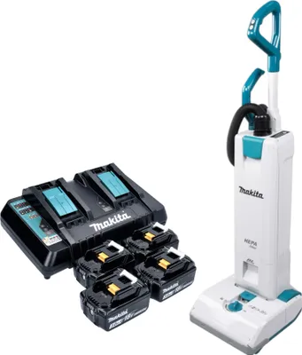 Produktbild von Makita DVC 560 PF4 Akku Staubsauger 36 V ( 2x 18 V ) 5 l Brushless + 4x Akku 3,0 Ah + Ladegerät