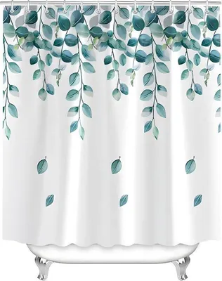 Obrázek produktu pro Velké koupelnové závěsy 240 x 200 cm z voděodolné polyesterové tkaniny, omyvatelné, do koupelny k vaně, 14 kusů