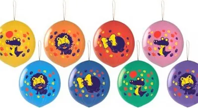 Zdjęcie produktu dla balon  pastel  różnokolorowe "Piłka ze Zwierzętami" 50 szt. | GPBD1/614
