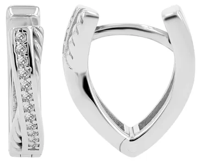 Produktbild von Akzent Damen Ohrring Asalea "Asalea" aus 925 Sterlingsilber, rhodiniert, langlebig