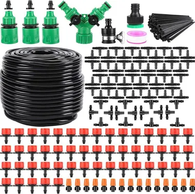 Produktbild von 50m automatická zavlažovacia súprava DIY vonkajší záhradný zavlažovací systém Kvapková závlaha Kvitnúci systém
