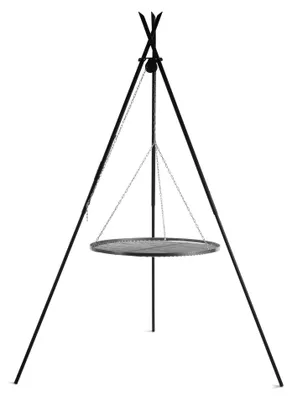 Zdjęcie produktu dla Grill COOK KING Tipi na trójnogu 210 cm - ruszt stal naturalna 80 cm