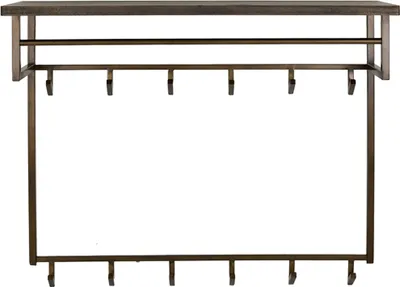 Produktbild von KAWOLA Garderobe AUREA Metall Hutablage 12 Haken bronze