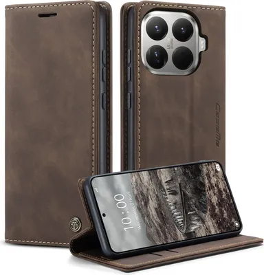 Produktbild von Xiaomi 15T Pro Hülle - CaseMe 013 Klapphülle - Dunkelbraun