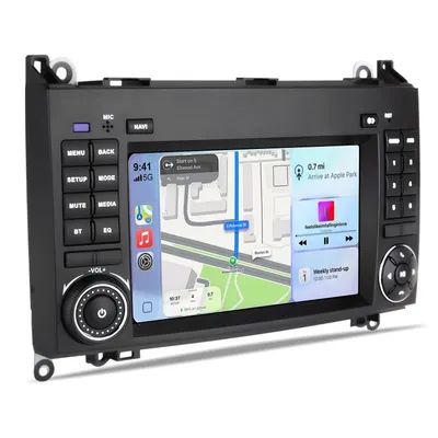 Zdjęcie produktu dla Hexinex Android 15 Radio samochodowe 2 GB + 32 GB 7" HD dla Mercedes W245 Vito W639 W906 WIFI, bezprzewodowe Android Auto
