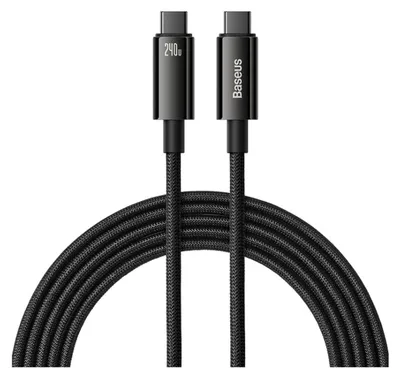Zdjęcie produktu dla Baseus CAWJ040201, 3 m, USB C, USB C, USB 2.0, 0,48 Gbit/s, Czarny