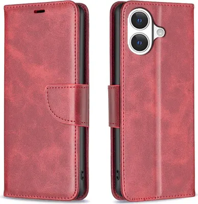 Produktbild von Mobigear Excellent iPhone 17 Hülle Klapphülle Geldbörse - Rot