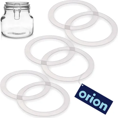 Produktbild von Orion Dichtungsringe Dichtringe Gummiringe Einkochringe aus Silikon für Gläser IRMA 11 cm 6 Stk.