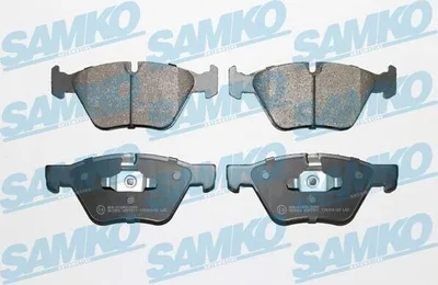 Produktbild von SAMKO 5SP1511 Bremsbeläge Satz Vorne Bremsklötze für BMW 3 Touring (E91) 3 Limousine (E90) 1 Schrägheck (E87) 3 Coupe (E92) 3 Cabrio (E93)