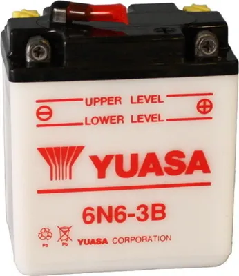 Imagen del producto de Batería de plomo-ácido YUASA, sin electrolito incluido - 6N6-3B