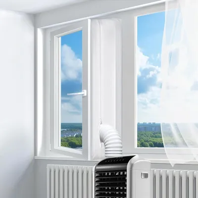 Obrázok produktu pre Tesnenie do okna pre klimatizáciu 400 cm, so zipsom, pre spálňu