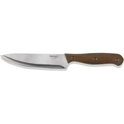 Obrázek produktu pro LAMART LT2087 Nůž kuchařský, nerez / dřevo, stříbrná / hnědá, délka ostří - 12 cm, délka nože - 21,3 cm