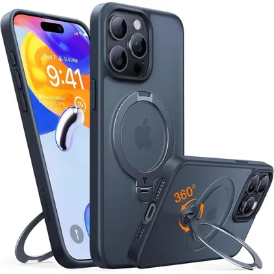 Produktbild von TORRAS 360° Ostand Spin iPhone 15 Pro Max Hülle Militärschutz