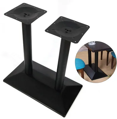Image de 72cm Pieds de table Piètement de table en métal noir Moderne Piètement de table haute Pied de table