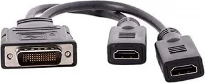 Produktbild von System-S DMS-59Pin Stecker auf 2X HDMI Buchse Splitter Kabel 25cm