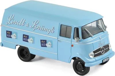 Produktbild von Norev 351144 Mercedes Benz L319 "Lindt & Sprüngli" hellblau 1957 Maßstab 1:43 Modellauto