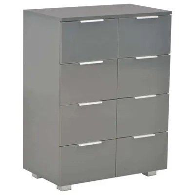 Produktbild von vidaXL Sideboard Hochglanz-Grau 60x35x80 cm Holzwerkstoff
