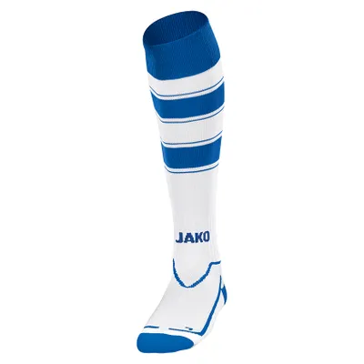 Image de Chaussettes de football courtes Jako Celtic pour homme, blanches et bleues, taille 5 (43-46)