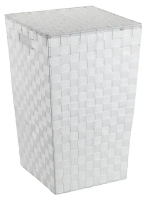 Waschkorb Adria, eckig, weiß, 33 x 33 x 53 cm, 48 Liter