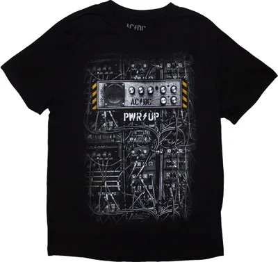 Produktbild von AC/DC - "PWR-UP EU Tour '24" T-Shirt Rückseitiger Aufdruck für Herren/Damen Uni RO12119 (3XL) (Schwarz)