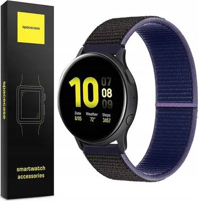 Produktbild von Spacecase Nylonarmband 20 mm, Mitternachtsblau/Schwarz
