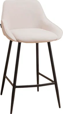 Produktbild von Eda 2R, Hocker, Gestell schwarz, Bezug beige (02)