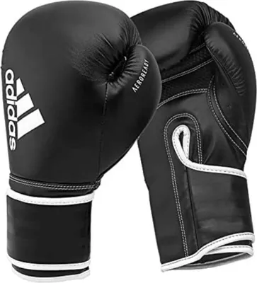 Zdjęcie produktu dla rękawice bokserskie adidas Hybrid 80 czarno-białe - 10 uncji