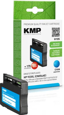 Produktbild von KMP H105 cyan Tintenpatrone ersetzt HP Officejet HP 933XL (CN054AE)