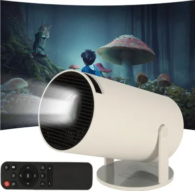 Obrázek produktu pro Přenosný LED projektor 1280x720 40-130" projektor Android 11.0 USB HDMI WiFi bílá