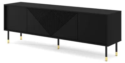 Immagine prodotto di Mobile TV Aglaé con 4 ante, colore nero, 180 cm