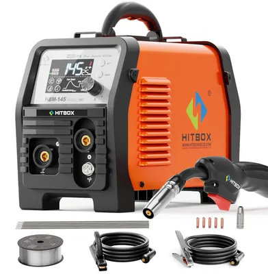 Productafbeelding van MIG Lasapparaat 145A Gasloos - 230 Volt Vermogen - Draagbaar en 4-in-1 Multifunctioneel