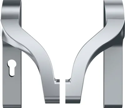 Produktbild von Eco Fluchttürbeschlag Drückergarnitur PZ92, 30° Drehwinkel - Fluchttür / Paniktür EN1125 für Gangflügel passend zum Stangengriff EPN 900 IV, Aluminium silber beschichtet