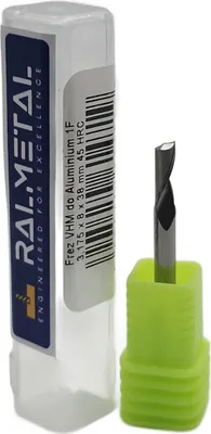Obrázok produktu pre Fréza z tvrdeného kovu, 1 rezná hrana, pre hliník, 3,175 x 8 x 38 mm