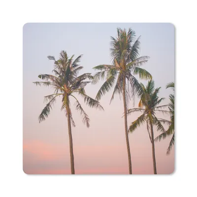 Produktbild von MuchoWow® Mauspad Mousepad Tropisch - Palmen - Sonnenuntergang 30x30 cm - Mousepads - Maus Mat - Pad - Mausunterlage - Gaming