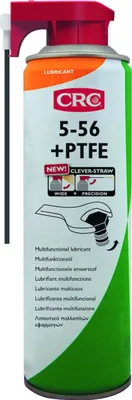 Obrázok produktu pre CRC 5-56 + PTFE, Kov, 500 ml, Aerosólový sprej, Zelená, Červená, Biela, 65 mm, 65 mm