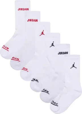 Productafbeelding van Jordan Legend crew-sokken, 6 paar, wit, EU 34-38. Wit, EU 34-38