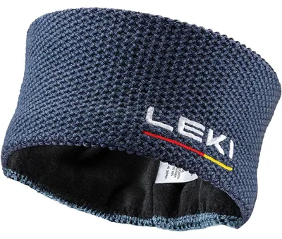 Produktbild von LEKI Wool Stirnband, Dark Denim-White-Poppy red, ONE Size
