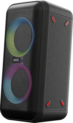 Produktbild von Ferguson Regent Power Audio 400BT RGB Bluetooth reproduktor 60 W s FM rádiom, USB, AUX, DSP, vstupom pre mikrofón a gitaru, RGB LED, prenosný, dobíjateľná batéria, Fer