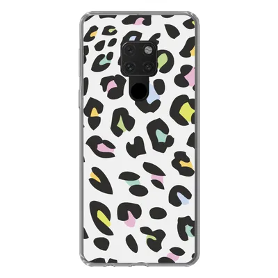 Produktbild von MuchoWow® Handyhülle Schutzhülle Hülle für Huawei P40 Lite Pantherdruck - Farben - Schwarz Silikon Softcase Handy Hülle - Handy
