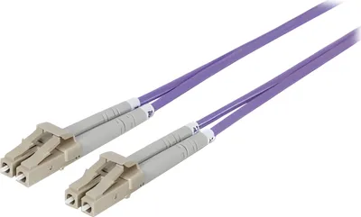 Produktbild von INTELLINET LWL Anschlusskabel LC/LC 2M  Multimode OM4 lila