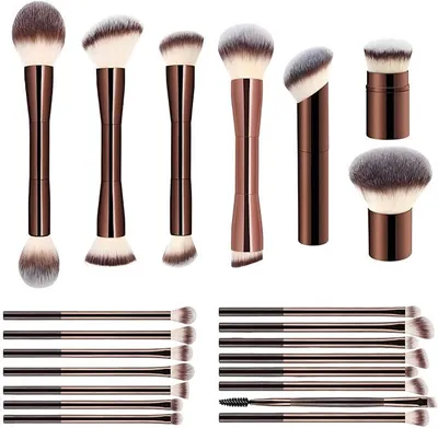 Immagine prodotto di Kindlume, set di 20 pennelli da trucco, setole in nylon