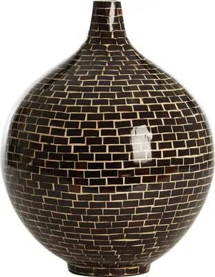Produktbild von Light & Living - Vase ELORZA - Ø28x35cm - Braun